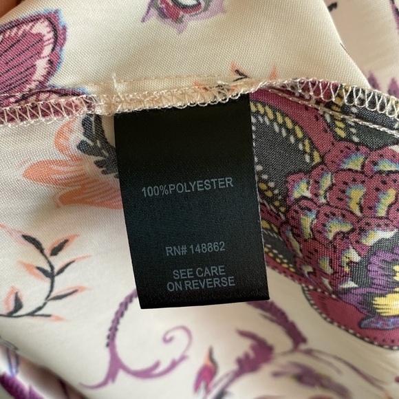 Torrid Satin High Neck Bow Tie Front Halter Top Floral Pink Size 4 - Picture 13 of 14